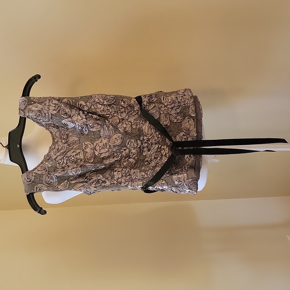 Alex evenings grey Top